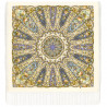 PAVLOVO POSAD RUSSIAN SHAWL 148x148 cm 58x58 inches 100% Wool Scarf Woolen Wrap Kintted Silk Fringe 1992-2