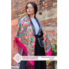 RUSSIAN PAVLOVO POSAD SHAWL 135x135cm SCARF ITALIAN 100% WOOL SILK KNITTED FRINGE 1993-6