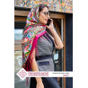 RUSSIAN PAVLOVO POSAD SHAWL 135x135cm SCARF ITALIAN 100% WOOL SILK KNITTED FRINGE 1993-6