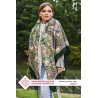 RUSSIAN PAVLOVO POSAD SHAWL 135x135cm SCARF ITALIAN 100% WOOL SILK KNITTED FRINGE 1993-9