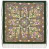 RUSSIAN PAVLOVO POSAD SHAWL 135x135cm SCARF ITALIAN 100% WOOL SILK KNITTED FRINGE 1993-9
