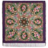 PAVLOVO POSAD RUSSIAN SHAWL 125x125 cm 49x49" 100% Wool Scarf Wrap 1835-15