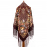 PAVLOVO POSAD RUSSIAN SHAWL 148x148 cm Woolen Scarf  58x58 inches 100% Wool Wrap Silk Knitted Fringe 680-17