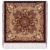 PAVLOVO POSAD RUSSIAN SHAWL 148x148 cm Woolen Scarf  58x58 inches 100% Wool Wrap Silk Knitted Fringe 680-17