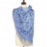 RUSSIAN PAVLOVO POSAD 100% SILK RUSSIAN SHAWL SCARF WRAP SUMMER 130x130 cm 1630-13