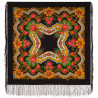 ORIGINAL PAVLOVO POSAD RUSSIAN SHAWL 89x89 cm 35x35" 100% Wool Scarf Silk Fringe Wrap 146-18