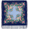 ORIGINAL PAVLOVO POSAD RUSSIAN SHAWL 89x89 cm 35x35 inches 100% Wool Scarf Silk Fringe Wrap 1488-13