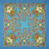 ORIGINAL PAVLOVO POSAD RUSSIAN SHAWL 89x89 cm 35x35 inches 100% Wool Scarf Silk Fringe Wrap 1606-13