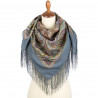 ORIGINAL PAVLOVO POSAD RUSSIAN SHAWL 89x89 cm 35x35 inches 100% Wool Scarf Silk Fringe Wrap 1836-1