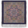 ORIGINAL PAVLOVO POSAD RUSSIAN SHAWL 89x89 cm 35x35 inches 100% Wool Scarf Silk Fringe Wrap 1836-15