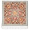 ORIGINAL PAVLOVO POSAD RUSSIAN SHAWL 89x89 cm 35x35 inches 100% Wool Scarf Silk Fringe Wrap 1841-2