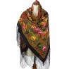 PAVLOVO POSAD RUSSIAN SHAWL 148x148 cm 58x58" 100% Wool Scarf Wrap 1122-18