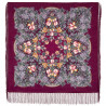 ORIGINAL PAVLOVO POSAD RUSSIAN SHAWL 89x89 cm 35x35 inches 100% Wool Scarf Wrap 1844-7
