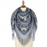 PAVLOVO POSAD RUSSIAN SHAWL 125x125 cm 49x49" 100% Wool Scarf Wrap 1862-1
