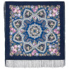 PAVLOVO POSAD RUSSIAN SHAWL 89x89 cm 35x35 inches 100% Wool Scarf Silk Fringe Wrap 1874-14