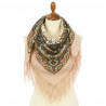 ORIGINAL PAVLOVO POSAD RUSSIAN SHAWL 89x89 cm 35x35 inches 100% Wool Scarf Wrap 1884-2