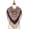 ORIGINAL PAVLOVO POSAD RUSSIAN SHAWL 89x89 cm 35x35 inches 100% Wool Scarf Wrap 1893-17