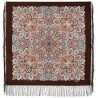 ORIGINAL PAVLOVO POSAD RUSSIAN SHAWL 89x89 cm 35x35 inches 100% Wool Scarf Wrap 1893-17