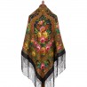 PAVLOVO POSAD RUSSIAN SHAWL 148x148 cm 58x58" 100% Wool Scarf Wrap 1122-18