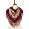 ORIGINAL PAVLOVO POSAD RUSSIAN SHAWL 89x89 cm 35x35 inches 100% Wool Scarf Wrap 1900-6