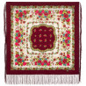 ORIGINAL PAVLOVO POSAD RUSSIAN SHAWL 89x89 cm 35x35 inches 100% Wool Scarf Wrap 1900-6