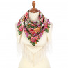 ORIGINAL PAVLOVO POSAD RUSSIAN SHAWL 89x89 cm 35x35 inches 100% Wool Scarf Wrap 1957-2