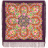 ORIGINAL PAVLOVO POSAD RUSSIAN SHAWL 89x89 cm 35x35 inches 100% Wool Scarf Wrap 1957-7