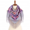 ORIGINAL PAVLOVO POSAD RUSSIAN SHAWL 89x89 cm 35x35 inches 100% Wool Scarf Wrap 1994-1
