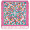ORIGINAL PAVLOVO POSAD RUSSIAN SHAWL 89x89 cm 35x35 inches 100% Wool Scarf Wrap 1994-3