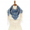 ORIGINAL PAVLOVO POSAD RUSSIAN SHAWL 89x89 cm 35x35 inches 100% Wool Scarf Wrap 1996-1