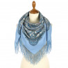 ORIGINAL PAVLOVO POSAD RUSSIAN SHAWL 89x89 cm 35x35 inches 100% Wool Scarf Wrap 1996-13