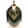 ORIGINAL PAVLOVO POSAD RUSSIAN SHAWL 89x89 cm 35x35 inches 100% Wool Scarf Wrap 200-10
