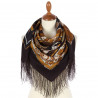ORIGINAL PAVLOVO POSAD RUSSIAN SHAWL 89x89 cm 35x35 inches 100% Wool Scarf Wrap 200-17