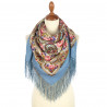 ORIGINAL PAVLOVO POSAD RUSSIAN SHAWL 89x89 cm 35x35 inches 100% Wool Scarf Wrap 2003-1