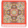 ORIGINAL PAVLOVO POSAD RUSSIAN SHAWL 89x89 cm 35x35 inches 100% Wool Scarf Wrap 2003-3