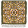 ORIGINAL PAVLOVO POSAD RUSSIAN SHAWL 89x89 cm 35x35 inches 100% Wool Scarf Wrap 2003-6