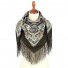 ORIGINAL PAVLOVO POSAD RUSSIAN SHAWL 89x89 cm 35x35 inches 100% Wool Scarf Wrap 2003-10