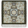 ORIGINAL PAVLOVO POSAD RUSSIAN SHAWL 89x89 cm 35x35 inches 100% Wool Scarf Wrap 2003-10