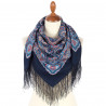ORIGINAL PAVLOVO POSAD RUSSIAN SHAWL 89x89 cm 35x35 inches 100% Wool Scarf Wrap 2006-14
