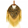 ORIGINAL PAVLOVO POSAD RUSSIAN SHAWL 89x89 cm 35x35 inches 100% Wool Scarf Wrap 2062-2
