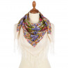 ORIGINAL PAVLOVO POSAD RUSSIAN SHAWL 89x89 cm 35x35 inches 100% Wool Scarf Wrap 2067-2