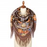 PAVLOVO POSAD RUSSIAN SHAWL 125x125 cm 49x49" 100% Wool Scarf Wrap 1869-16