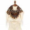 ORIGINAL PAVLOVO POSAD RUSSIAN SHAWL 89x89 cm 35x35 inches 100% Wool Scarf Wrap 2118-0