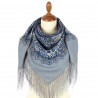 ORIGINAL PAVLOVO POSAD RUSSIAN SHAWL 89x89 cm 35x35 inches 100% Wool Scarf Wrap 2118-1