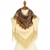 ORIGINAL PAVLOVO POSAD RUSSIAN SHAWL 89x89 cm 35x35 inches 100% Wool Scarf Wrap 2118-16