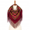 ORIGINAL PAVLOVO POSAD RUSSIAN SHAWL 89x89 cm 35x35 inches 100% Wool Scarf Wrap 685-4