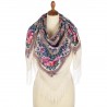 PAVLOVO POSAD RUSSIAN SHAWL 125x125 cm 49x49" 100% Wool Scarf Wrap 1882-0