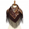 ORIGINAL PAVLOVO POSAD RUSSIAN SHAWL 89x89 cm 35x35 inches 100% Wool Scarf Wrap 903-7