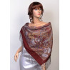 ORIGINAL PAVLOVO POSAD RUSSIAN SHAWL 89x89 cm 35x35 inches 100% Wool Scarf Wrap 853-57