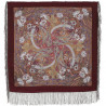 ORIGINAL PAVLOVO POSAD RUSSIAN SHAWL 89x89 cm 35x35 inches 100% Wool Scarf Wrap 853-57